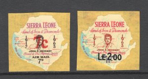 Sierra Leone, Scott #C32,C36   VF, MNH, Surcharged in red & black   .... 5690224