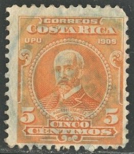 COSTA RICA #72, USED - 1910 - COSTA015