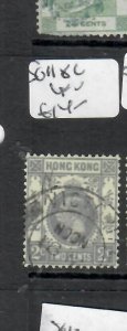 HONG KONG (P0110B) KGV  2C GRAY  SG 118C   VFU 