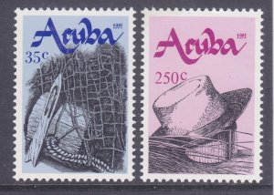 Aruba 73-74 MNH 1991 Aruban Handicrafts Set of 2 Very Fine