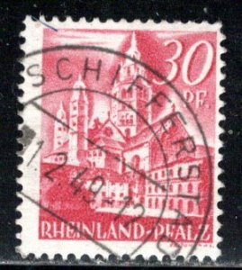 Germany - under French occupation Scott # 6N25, used