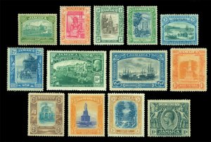 British Colonies - JAMAICA 1921-23 K.George V Pictorials set  Sc# 88-100 mint MH