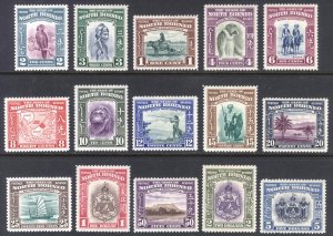 North Borneo 1939 1c-$5 Pictorial Scott 193-207 SG 303-317 MVLH Cat $711