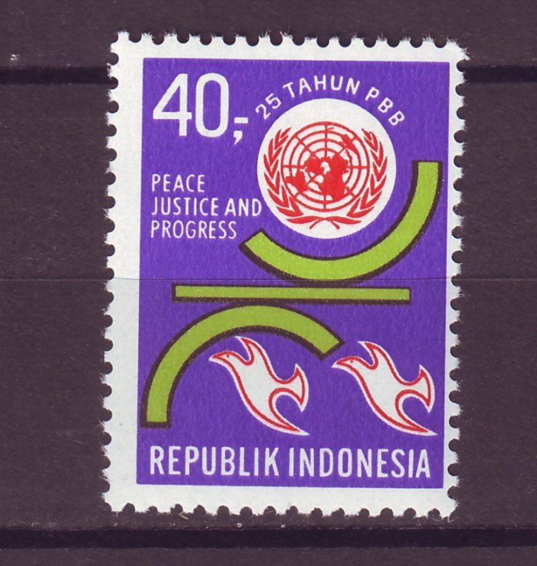 J25031 JLstamps 1970 indonesia set of 1 mnh #794 united nations un