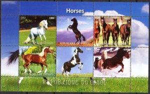 Congo 2011 Horses (3) MNH Cinderella !