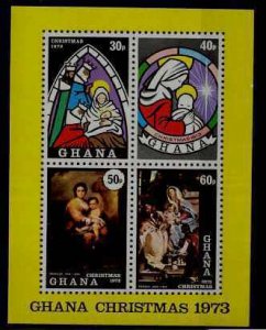 Ghana 511a MNH s/s Painting/Christmas-73 SCV2.50