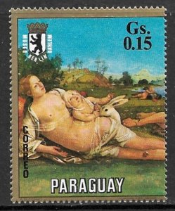 PARAGUAY 1971 15c Art Paintings Berlin Museum NUDE Issue Sc 1385a MH