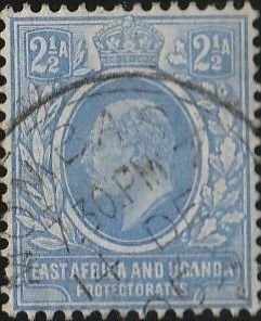 East Africa & Uganda Prot. #20 Used  From 1904-07