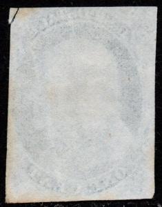 $US Sc#7 used/A Plate 4 Pos. 5R4, Doporto cert., Cv. $1000