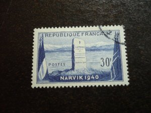 Stamps - France - Scott# 677 - Used Set of 1 Stamp