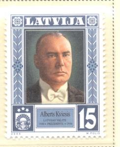 Latvia Sc 515 2000 President Kveisis stamp mint NH