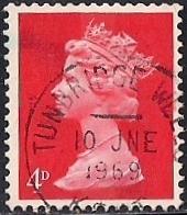 Great Britain #499 4P Queen Elizabeth 2, used F-VF