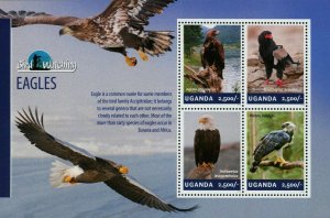 Eagles Stamp Bird Aquila Chrysaetos Harpia Harpya S/S MNH #3260-3263