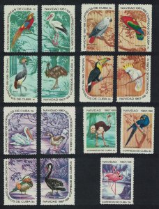 Caribic Birds of Havana Zoo Christmas 15v 1967 MNH SG#1556-1561ad