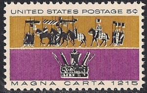 #1265 5 cents Magna Carta (1965) Stamp mint OG NH VF