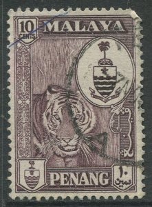 STAMP STATION PERTH Penang #61 Crest Definitive Used 1960