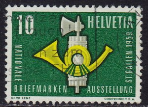 Switzerland - 1959 - Scott #371 - used - Philatelic Exhibition