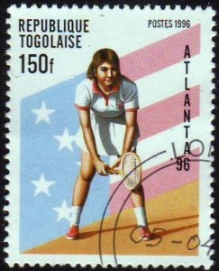 Togo 1996 Sc#1696 150f Womens Tennis Atlanta Olympics USED.