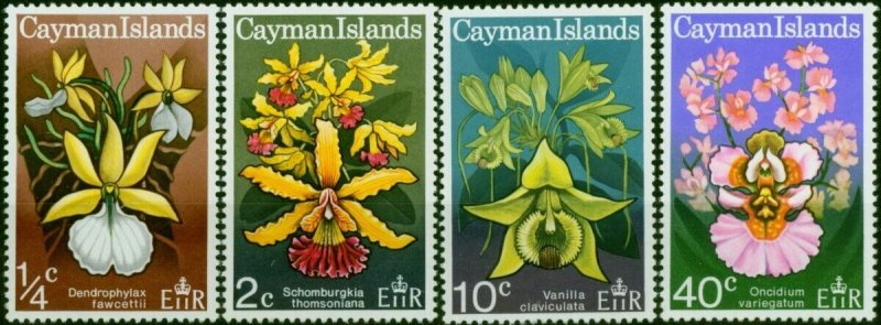 Cayman Islands 1971 Orchids Set of 4 SG298-301 V.F MNH