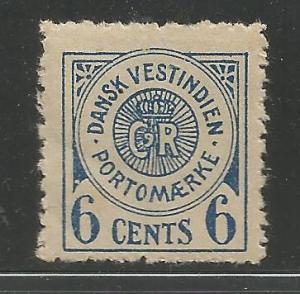 DANISH WEST INDIES J3 MINT HINGED QUESTIONABLE CV $22.50