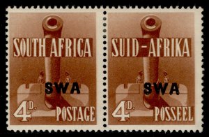 SOUTH WEST AFRICA GVI SG118a, 4d red-brown, M MINT. Cat £21.