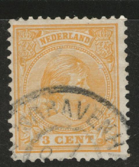 Netherlands Scott 40 used Princess Wilhelmina  1891-1894