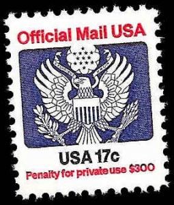 # O130 MINT NEVER HINGED EAGLE HOLDING ARROWS AND BRANCH