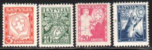 Latvia #B92-B95   MH