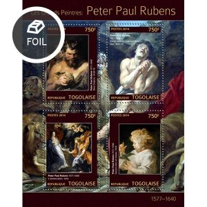 2014 TOGO MNH. PETER PAUL RUBENS  |  Michel Code: 5898-5901