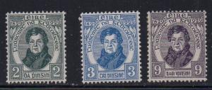 Ireland Sc 80-2 1929 O'Connell stamp set mint