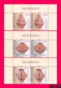 MOLDOVA 2011 Archaeology Ceramics Ware National Museum 6v Mi729Sw-731Sw MNH