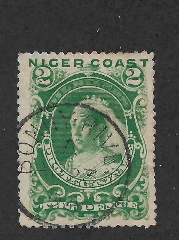 Niger Coast Scott # 39 VF clean Used scv $ 48 ! nice colors ! see pic!