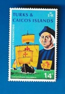 TURKS AND CAICOS ISLANDS SCOTT#253- 1972 CHRISTOPHER COLUMBUS - MNH