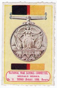 (I.B-CK) Cinderella : National War Savings (Medals Series 51) Sudan 