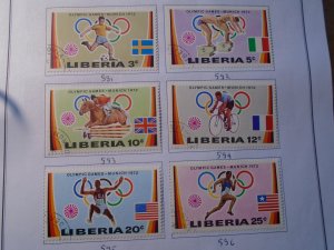 Liberia  #   591-96  used