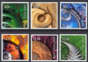 New Zealand Sc# 1708-1713 MNH 2001 Art From Nature