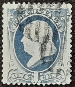 US Scott # 206; 1c Franklin; used from 1881; F/VF centering