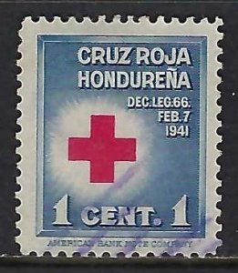 Honduras RA1 VFU RED CROSSZ7331-3