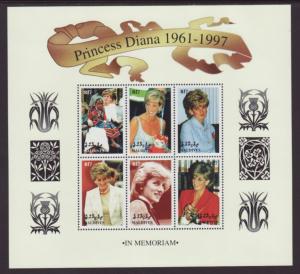 Maldives 2295-2297 Princess Diana Miniature Sheet MNH VF