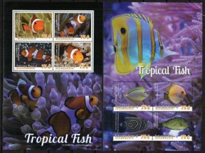 Micronesia Stamp 1094-1095  - Tropical fish