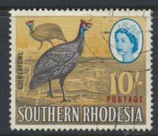 Southern Rhodesia  SG 104 SC# 107  Guinea Fowl Used see details and scans  