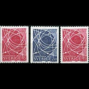 SWEDEN 1968 - Scott# 790-2 People's College Set of 3 LH