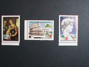 ​KOREA STAMP:1985- SC#2522-4 INTERNATIONAL STAMP SHOW- ROME-MNH RARE SET