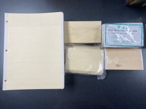 G &K Elbe Manila Approval Cards (200+) and Sleeves (80+)