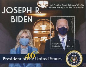 Antigua & Barbuda 2021 MNH Joe Biden Stamps 46th US Presidents Politicians 1v SS