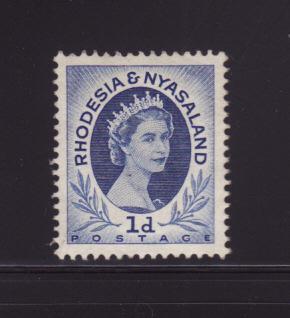 Rhodesia and Nyasaland 142 U Queen Elizabeth II (A)