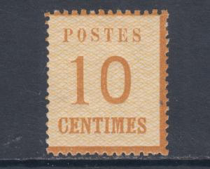 France Sc N12 MLH. 10c Official Imitation, Network points down 