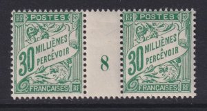 Alexandria (French Offices), Scott J12 (Yvert TT12), MLH millesimes pair