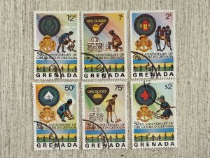 Grenada #724-729 Used, Girl Guides of Grenada, 50th Anniversary, 2024 SCV $1.75