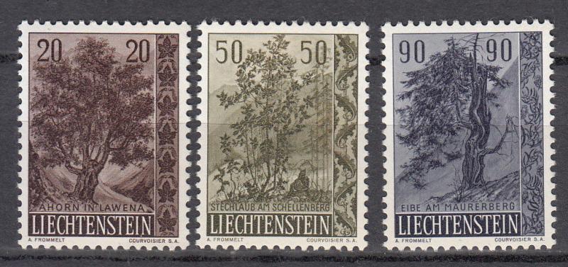 Liechtenstein - 1959 Trees Sc# 332/334 - MH